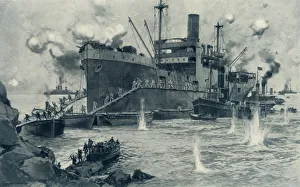 Gangplank Gallery: The Historic Landing from the River Clyde at Seddul Bahr, Gallipoli, April 25th