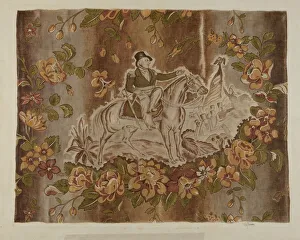 Historical Printed Textile, c. 1939. Creator: Esther Hansen Historical Printed Textile, c. 1939. Creator: Esther Hansen