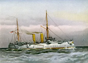 HMS Magicienne, Royal Navy 2nd class cruiser, c1890-c1893 HMS Magicienne, Royal Navy 2nd class cruiser, c1890-c1893