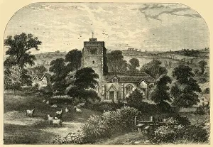 Hornsey Church in 1750, (c1876). Creator: Unknown Hornsey Church in 1750, (c1876). Creator: Unknown
