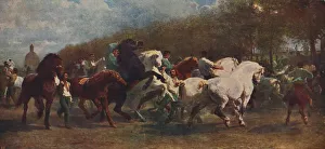 Panoramic Photography Gallery: The Horse Fair, 1855, (c1915). Artists: Rosa Bonheur, Nathalie Micas