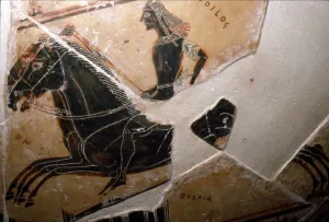 Horse Rider Detail from the Francois Vase, c6th century BC. Artists: Ergotimos, Kleitias Horse Rider Detail from the Francois Vase, c6th century BC. Artists: Ergotimos, Kleitias