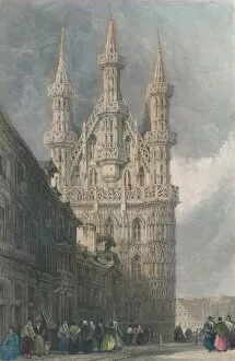 Vlaams Brabant Gallery: Hotel De Ville, Louvain, 19th century. Creator: W Wallis