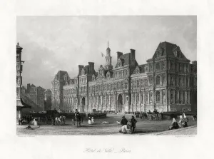 Hotel de Ville, Paris, France, 1875. Artist: J Saddler Hotel de Ville, Paris, France, 1875. Artist: J Saddler