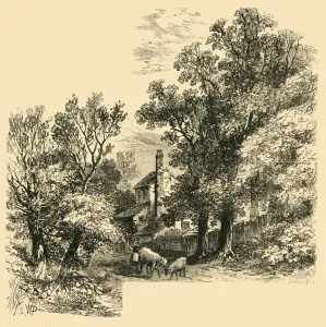 House at Craven Hill in 1760, (c1876). Creator: Unknown House at Craven Hill in 1760, (c1876). Creator: Unknown