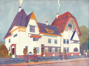 House at Darmstadt, designed by Professor Joseph Olbrich, c1900 (1901-1902) House at Darmstadt, designed by Professor Joseph Olbrich, c1900 (1901-1902)