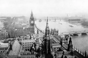 The Houses of Parliament, as seen from Victoria Tower, Westminster, London, c1905 The Houses of Parliament, as seen from Victoria Tower, Westminster, London, c1905