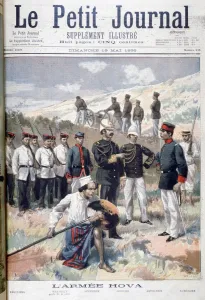 The Hova army, Madagascar, 1895. Artist: F Meaulle The Hova army, Madagascar, 1895. Artist: F Meaulle