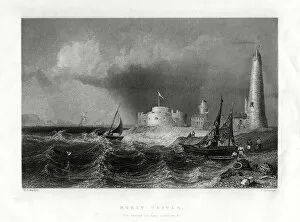 Images Dated 17th February 2006: Hurst Castle, Portsmouth, 1860. Artist: W Mossman