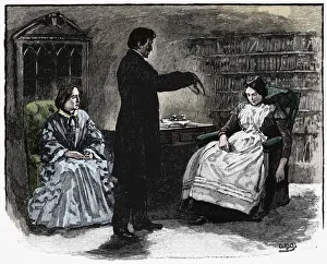 Colourised Black And White Print Prints: Hypnotism, 1891