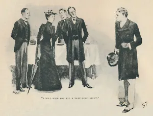 Sherlock Holmes Prints: Sidney E Paget Print: I Will Wish You All A Very Good Night, 1892