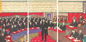 Illustration of the Imperial Diet House of Commons with a Listing of all Members, 10/1890 Illustration of the Imperial Diet House of Commons with a Listing of all Members, 10/1890