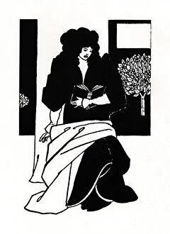 British Book Illustration Gallery: Illustration from Morte D Arthur, 1893-1894, (1923). Artist: Aubrey Beardsley
