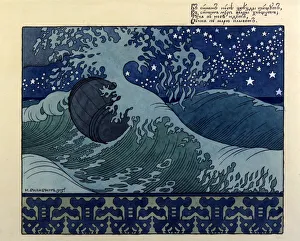 Illustration for the poem The Tale of Tsar Saltan by Aleksandr Pushkin, 1905. Artist: Ivan Bilibin Illustration for the poem The Tale of Tsar Saltan by Aleksandr Pushkin, 1905. Artist: Ivan Bilibin
