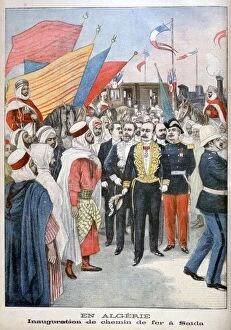 Inauguration of railroad, Saida, Algeria, 1900