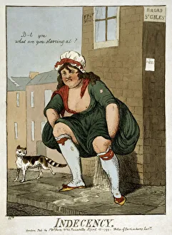 Isaac Robert Cruikshank Art Prints: Indecency, 1799