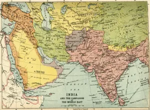 India and the Campaigns of the Middle East, First World War, 1914-1918, (c1920) India and the Campaigns of the Middle East, First World War, 1914-1918, (c1920)