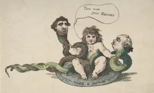 The Infant Hercules, February 3, 1784., February 3, 1784. Creator: Thomas Rowlandson The Infant Hercules, February 3, 1784., February 3, 1784. Creator: Thomas Rowlandson