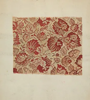 Ingrain Carpet, c. 1936. Creator: Jules Lefevere Ingrain Carpet, c. 1936. Creator: Jules Lefevere