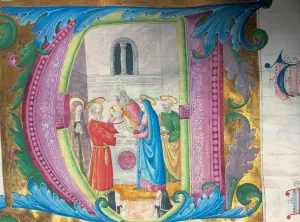 Initial A. The Presentation of Jesus at the Temple, c. 1550 Initial A. The Presentation of Jesus at the Temple, c. 1550