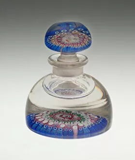 Blown Glass Gallery: Inkwell, London, 1848. Creator: Whitefriars Glass Works
