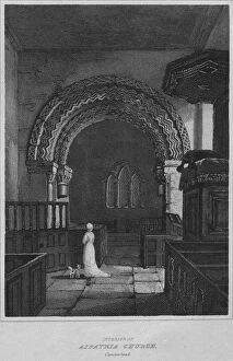 Allerdale Gallery: Interior of Aspatria Church, Cumberland, 1814. Artist: John Greig