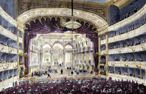 Interior of the National Opera Theatre of Madrid, built on the site occupied by the Interior of the National Opera Theatre of Madrid, built on the site occupied by the