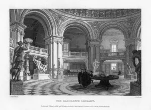 Interior of the Radcliffe Library, Oxford University, 1835.Artist: John Le Keux Interior of the Radcliffe Library, Oxford University, 1835.Artist: John Le Keux
