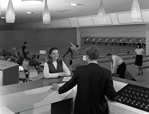 Interior of Silver Blades ice rink and bowling alley, Sheffield, South Yorkshire, 1965 Interior of Silver Blades ice rink and bowling alley, Sheffield, South Yorkshire, 1965