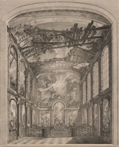Interior view of the Enfants Trouvés, 1759. Creator: Etienne Fessard Interior view of the Enfants Trouvés, 1759. Creator: Etienne Fessard