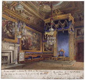 Interior view of the Kings Audience Chamber in Windsor Castle, Berkshire, 1818 Interior view of the Kings Audience Chamber in Windsor Castle, Berkshire, 1818