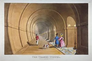 Isambard Kingdom Brunel Design Prints: Interior view of the Thames Tunnel, London, 1830