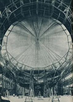 Transportation History UK Prints: The internal structure of the airship R101, c1929 (c1937)