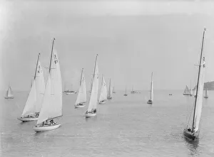International 6 Metres class racing at Cowes. Creator: Kirk & Sons of Cowes International 6 Metres class racing at Cowes. Creator: Kirk & Sons of Cowes