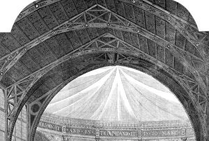 Inscribed Collection: International Exhibition - roof of building, 1862. Creator: Unknown
