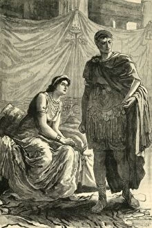 Cassell And Company Ltd Gallery: Interview Between Octavian and Cleopatra, 1890. Creator: Unknown
