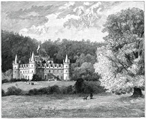 Images Dated 12th March 2007: Inverary Castle, western Scotland, 1900.Artist: GW Wilson and Company
