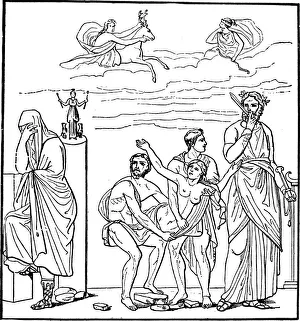 Iphigenia, daughter of Agamemnon, king of Mycenae, c1900. Artist: Unknown Iphigenia, daughter of Agamemnon, king of Mycenae, c1900. Artist: Unknown