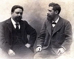 Isaac Albeniz (1860-1909) and Tomas Breton (1850-1923), Spanish composers Isaac Albeniz (1860-1909) and Tomas Breton (1850-1923), Spanish composers