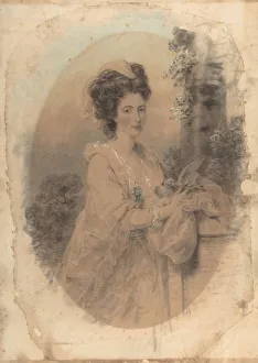 Isabella Hunter, Cousin of the Artist, 1781. Creator: John Downman Isabella Hunter, Cousin of the Artist, 1781. Creator: John Downman