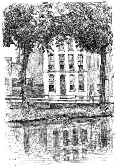 Israels House, Seen from the Park, c1880-1882.Artist: Isaac Lazerus Israels Israels House, Seen from the Park, c1880-1882.Artist: Isaac Lazerus Israels
