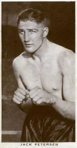 Cigarette Card Gallery: Jack Petersen, Welsh boxer, 1938