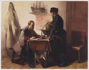 Jacob van Heemskerk and Willem Barendsz. plan their trip to the Arctic in 1594 Jacob van Heemskerk and Willem Barendsz. plan their trip to the Arctic in 1594