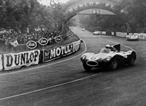 Motorsport Gallery: Jaguar D type, Bueb / Hawthorn 1955 Le Mans. Creator: Unknown