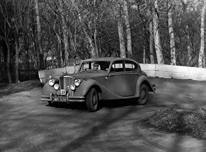 Jaguar Mk V, RAC rally 1954. Reg JWY 529. Creator: Unknown Jaguar Mk V, RAC rally 1954. Reg JWY 529. Creator: Unknown