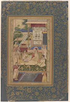 Jahangir and Prince Khurram Entertained by Nur Jahan, Mughal dynasty, ca. 1640-50 Jahangir and Prince Khurram Entertained by Nur Jahan, Mughal dynasty, ca. 1640-50