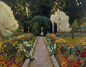 Jardin de Aranjuez. Glorieta II. Artist: Rusinol, Santiago (1861-1931) Jardin de Aranjuez. Glorieta II. Artist: Rusinol, Santiago (1861-1931)