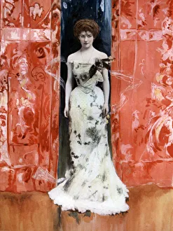 Jessie Bateman in The Man From Blankleys, c1902.Artist: Fellows Willson Jessie Bateman in The Man From Blankleys, c1902.Artist: Fellows Willson