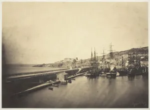 The Jetty at Sète, 1857. Creator: Gustave Le Gray The Jetty at Sète, 1857. Creator: Gustave Le Gray
