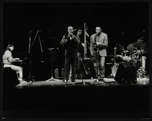 The JJ Johnson Quintet performing at the Hertfordshire Jazz Festival, St Albans Arena The JJ Johnson Quintet performing at the Hertfordshire Jazz Festival, St Albans Arena